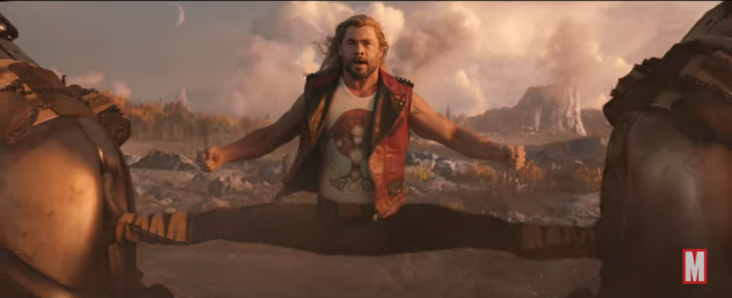 Thor: Love and Thunder trailer has Chris Hemsworth do the splits, sort of