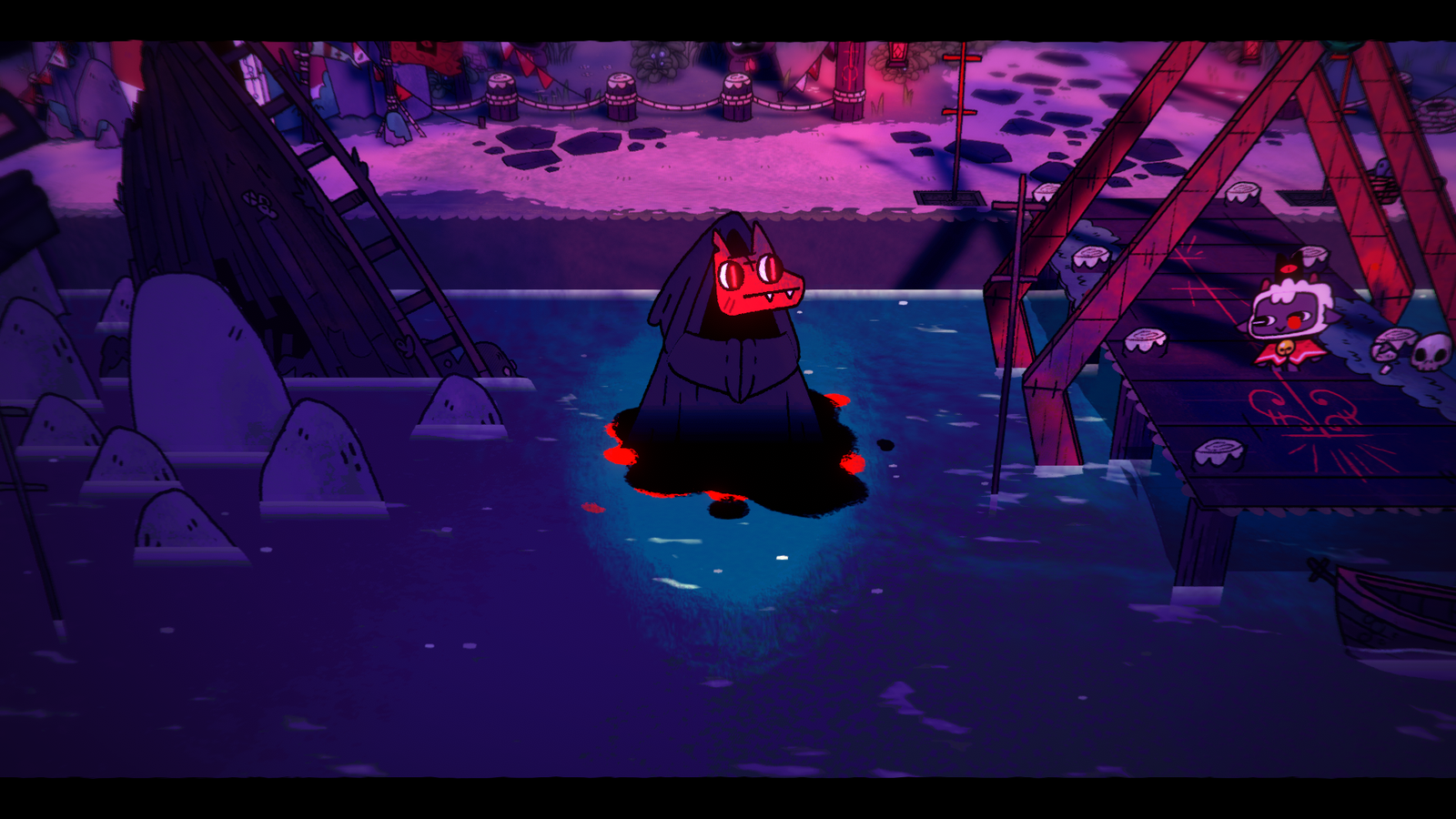 Hidden moons, evil fox guide in Cult of the Lamb