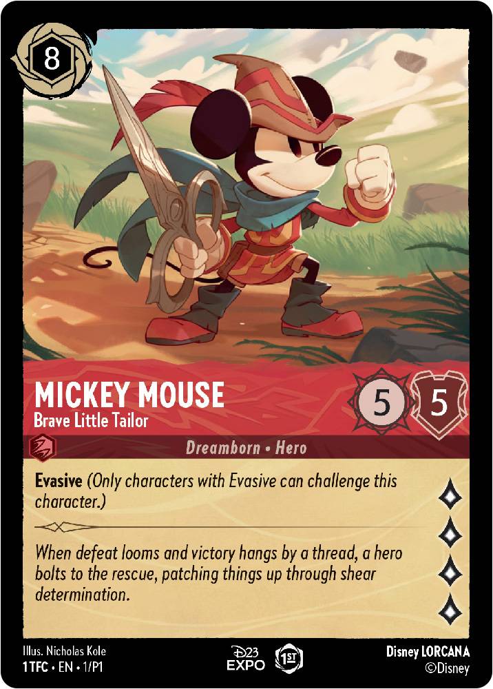 Preview cards for Disney Lorcana, the Mouse's answer to Magic, Pokmon