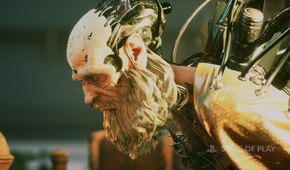 Zelda: Ocarina of Time Is Getting Some Serious Competition on Switch 2 Next Week 61 an elderly man with a long gray beard with cables coming out of him in Stellar Blade