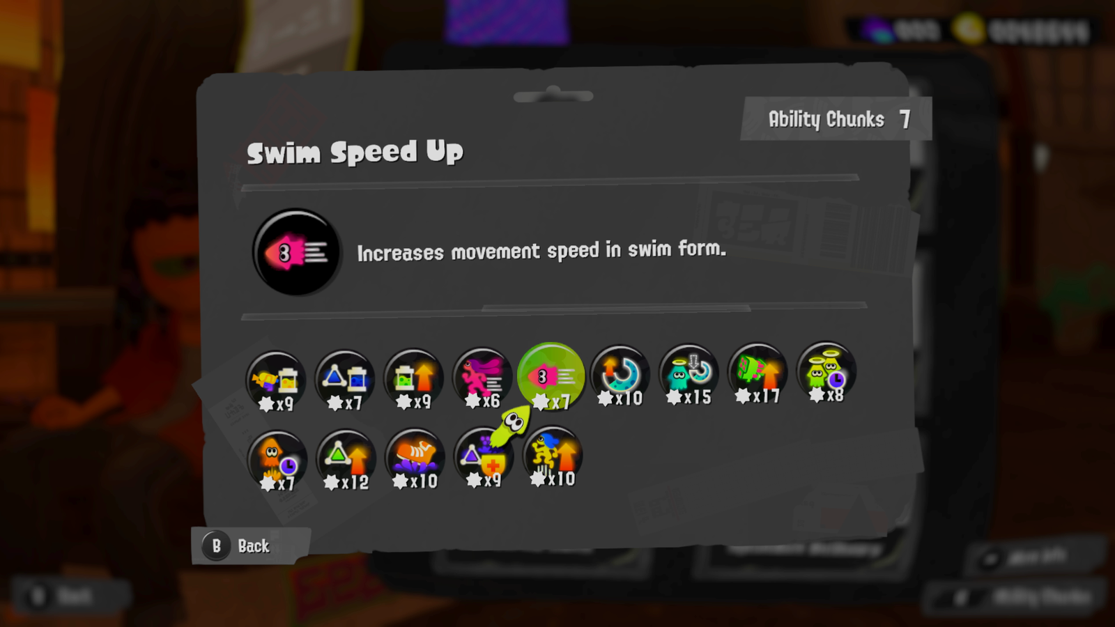 Splatoon 3 abilities chart