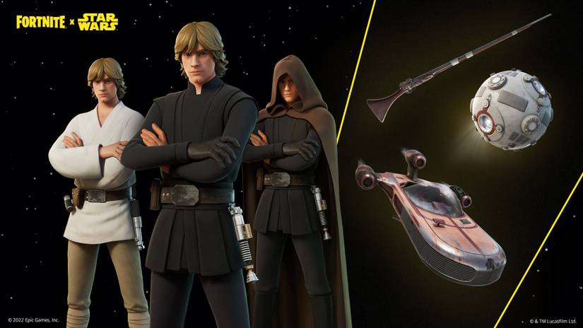 Fortnite’s new Star Wars event gives Luke, Leia, and Han their own skins