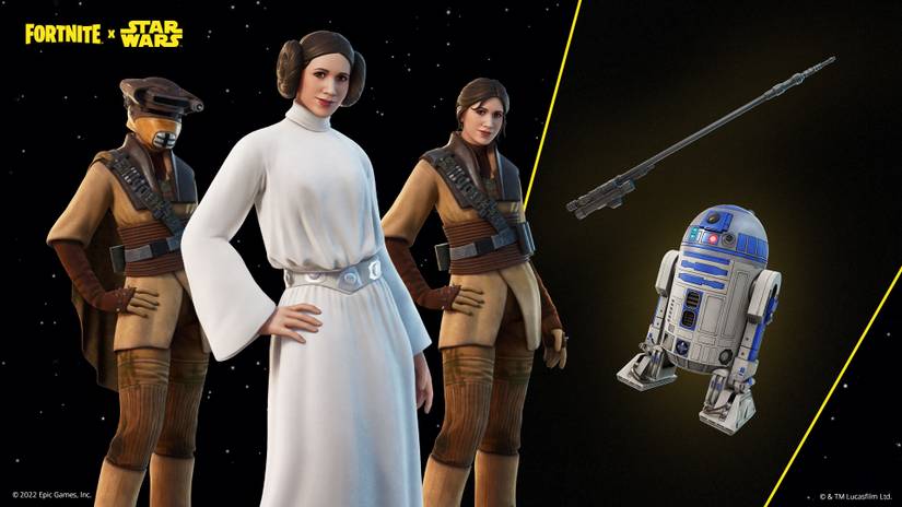 Fortnite’s new Star Wars event gives Luke, Leia, and Han their own skins