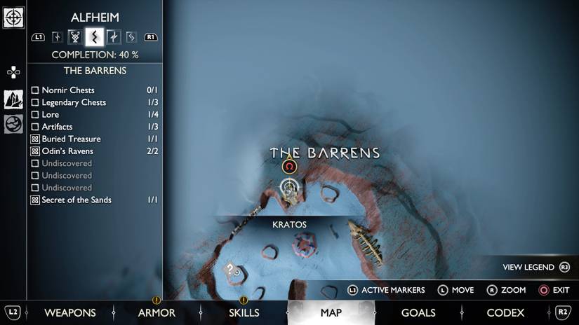 God of War Ragnarok Artifact locations in Svartalfheim and Alfheim