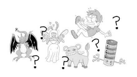 Various fake Pokemon