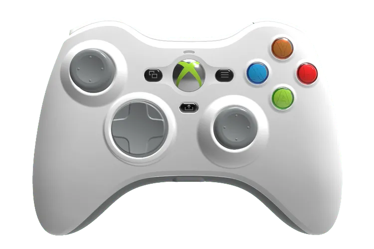 Promotional image of The Xenon, a modern Xbox/PC controller in the original Xbox 360 gamepad’s look and shape.