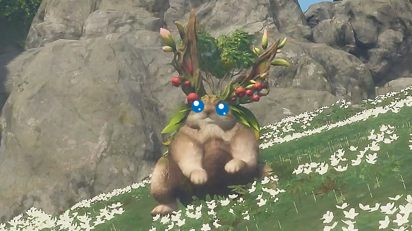 Yes, you can pet the monsters in Wild Hearts