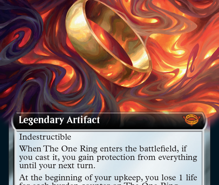 mtg one ring cards The One Ring MTG - The Lord of the Rings: Tales of Middle Earth #380 (English)
