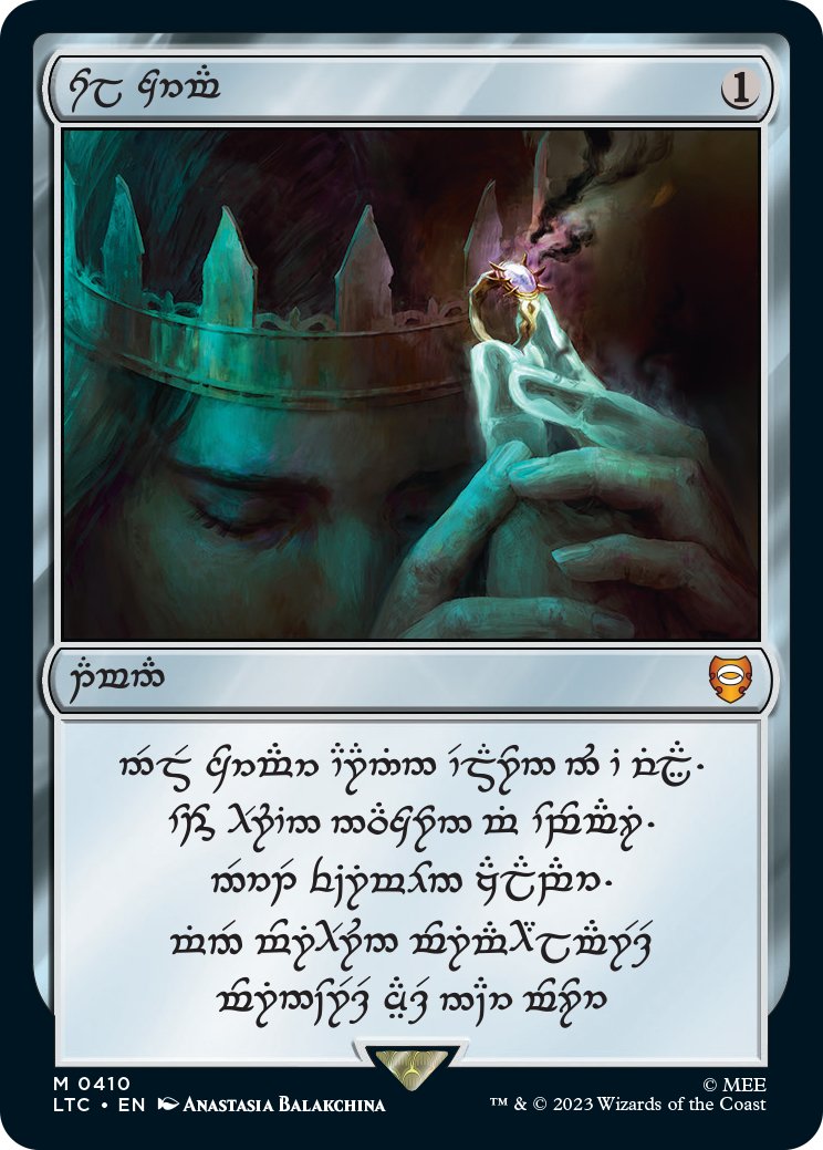 MTG's Lord of the Rings cards include an ultra-rare one-of-one One Ring