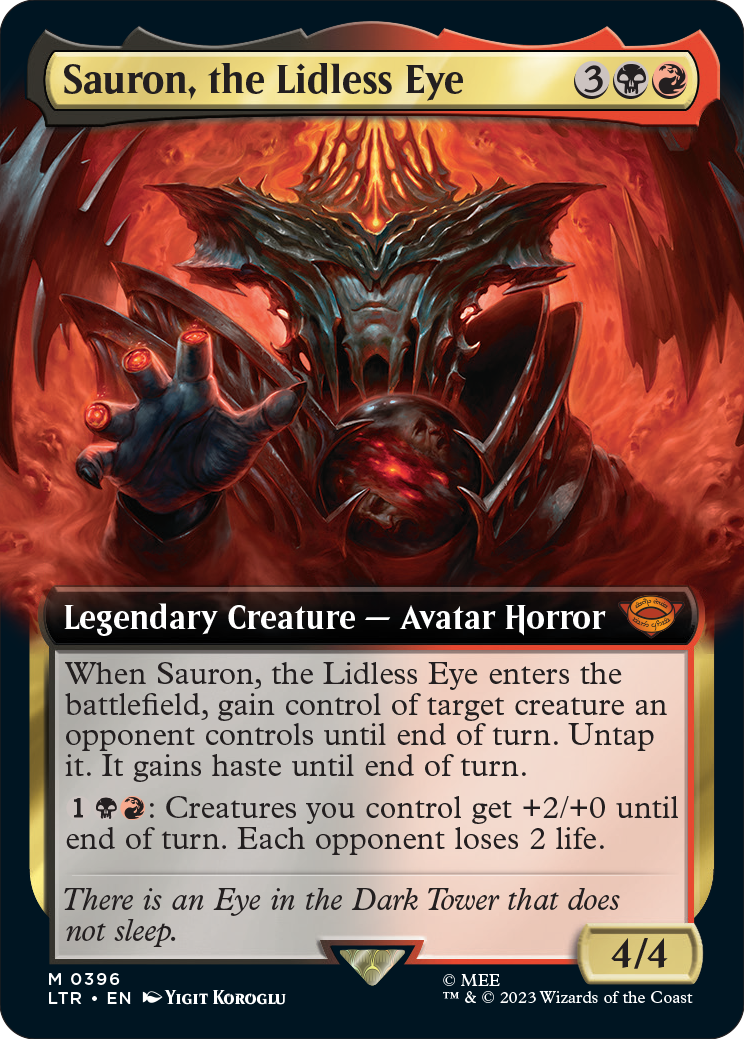 MTG's Lord of the Rings cards include an ultra-rare one-of-one One Ring