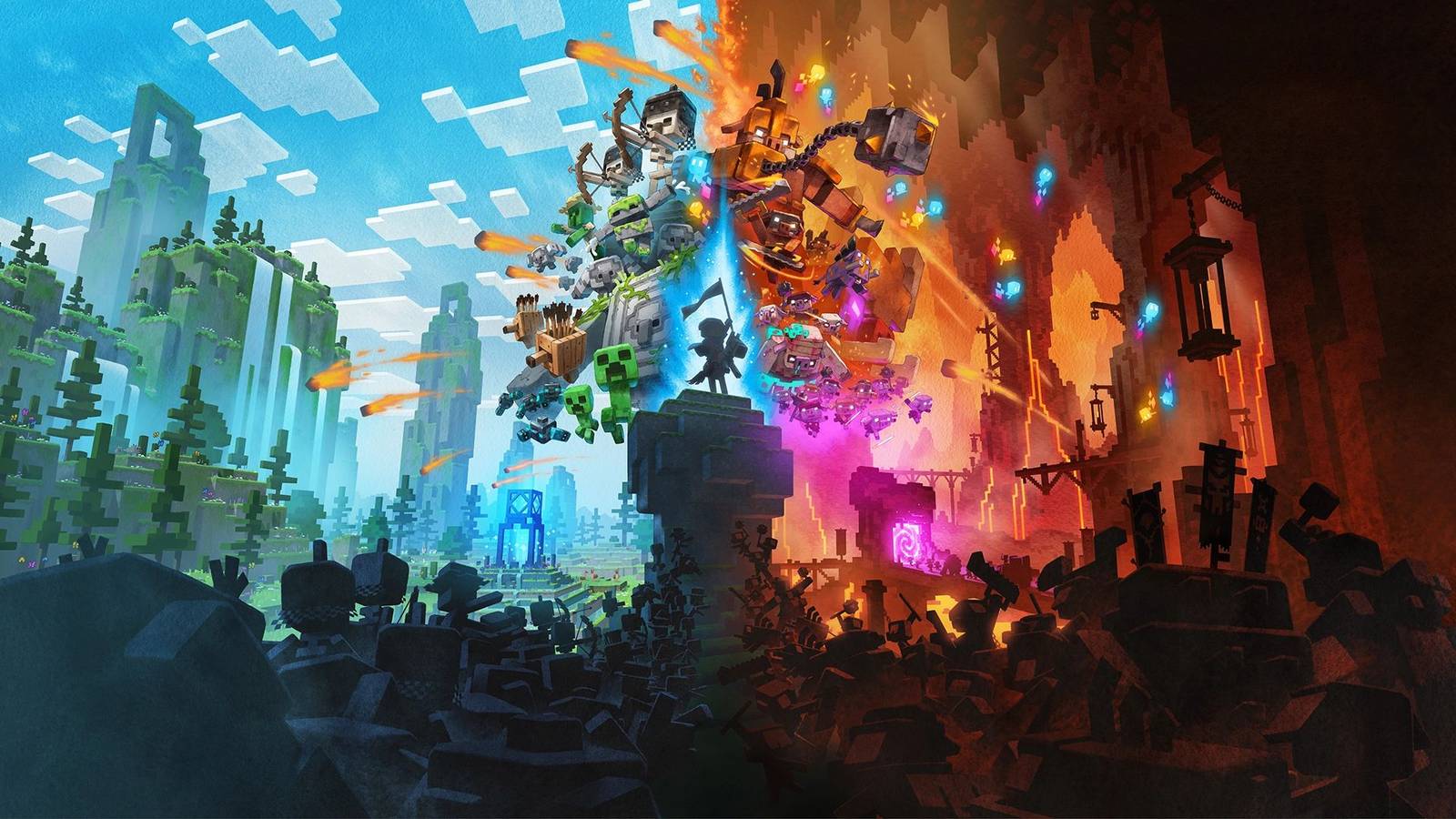 Xbox Game Pass April 2023 games include Minecraft Legends and Redfall, image size:1600x900