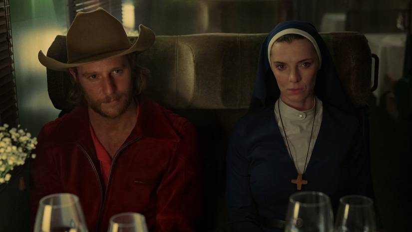 Mrs Davis’ love triangle with Jesus Christ is the heart of the show