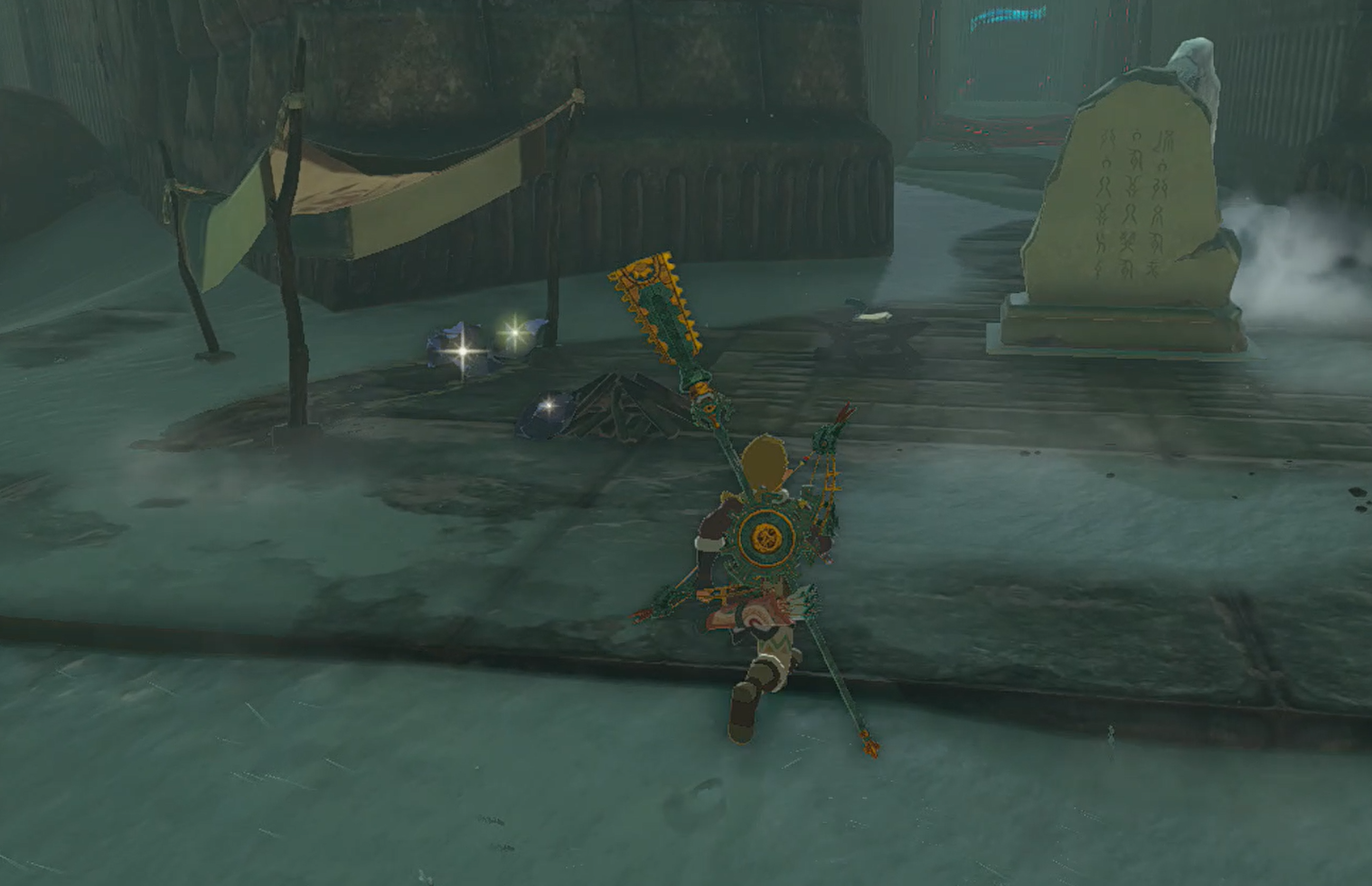 Link running into the sky labyrinth in Zelda: Tears of the Kingdom