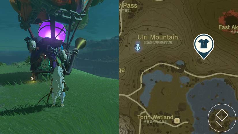 Mystic Armor location in Zelda: Tears of the Kingdom
