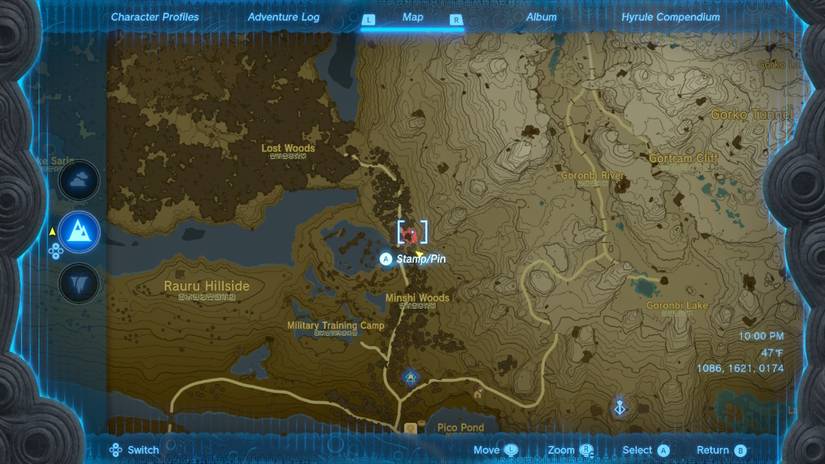 Sky Armor location in Zelda: Tears of the Kingdom