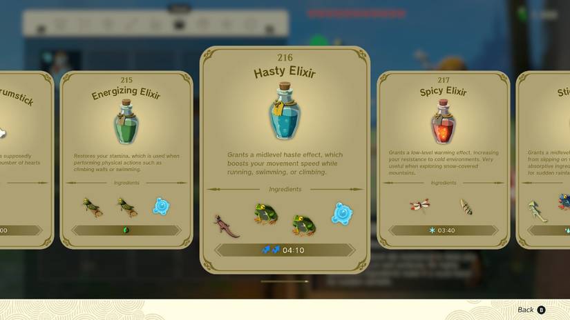 The best elixirs in Zelda: Tears of the Kingdom