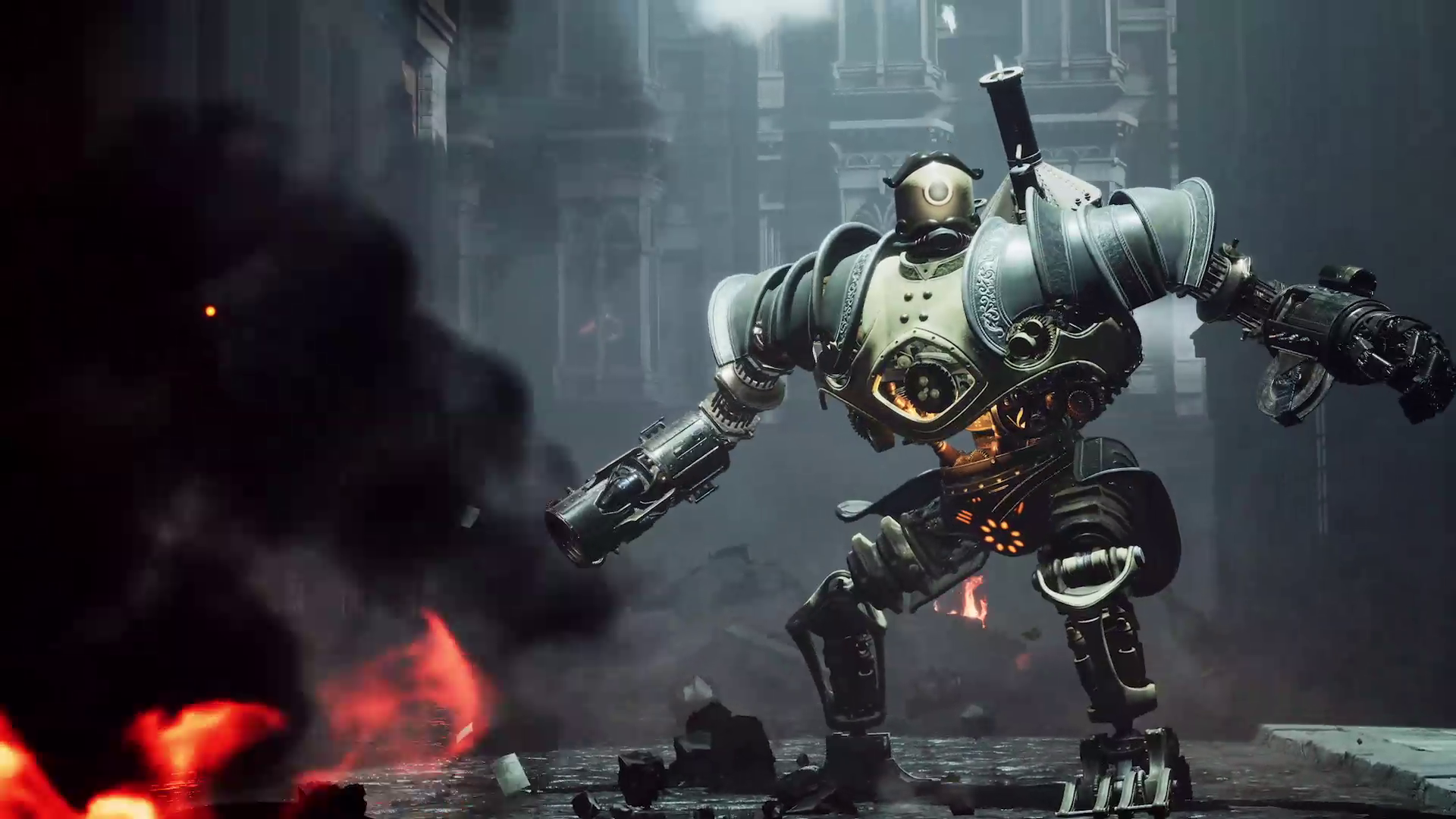 big steampunk robot in Clockwork Revolution