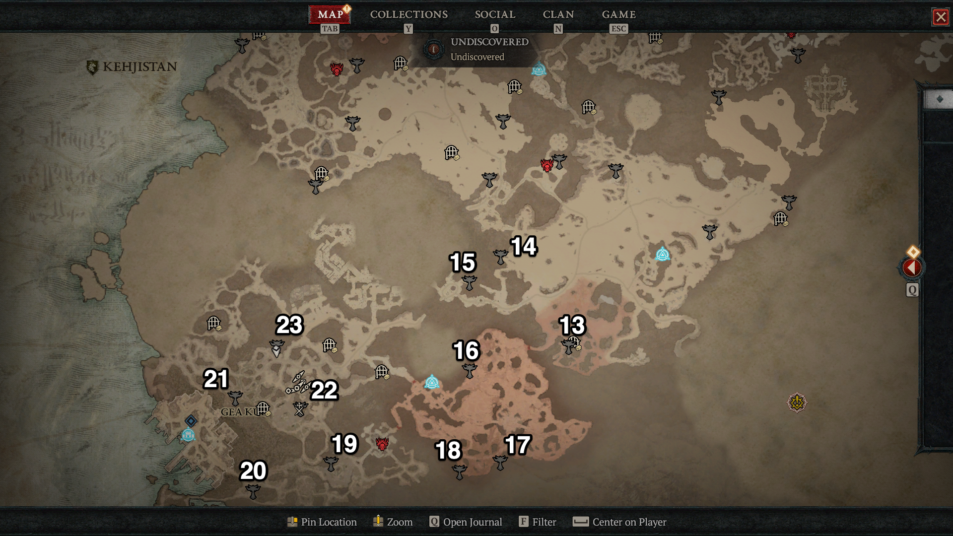 All Altar of Lilith maps and locations in Diablo 4