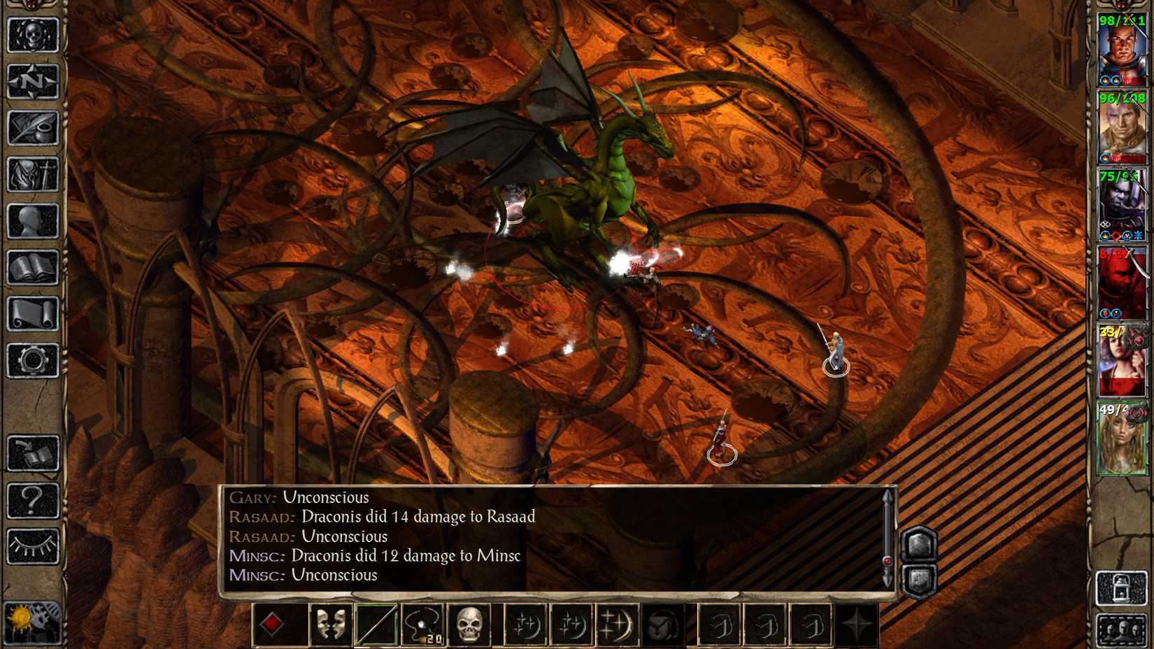 The greatest D&D video game is still making me a better Dungeon Master 25 years later A gameplay screen of Baldur’s Gate 2, where the party is fighting a massive dragon.