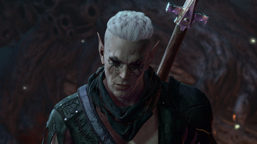 He Who Was, a Drow, found in the Shadow-Cursed Lands of Baldur’s Gate 3.