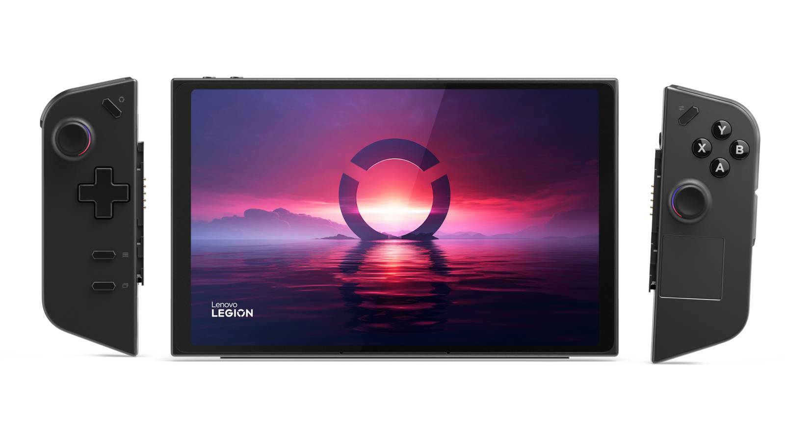 An image of the Lenovo Legion Go with its controllers detached.