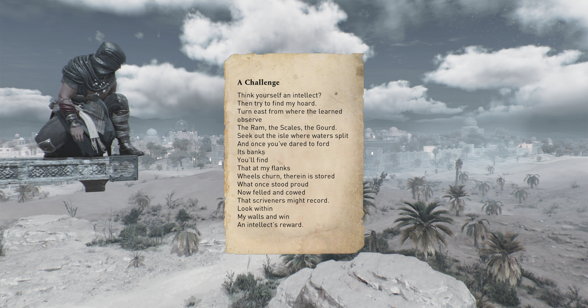 A Challenge Enigma solution, location in AC Mirage