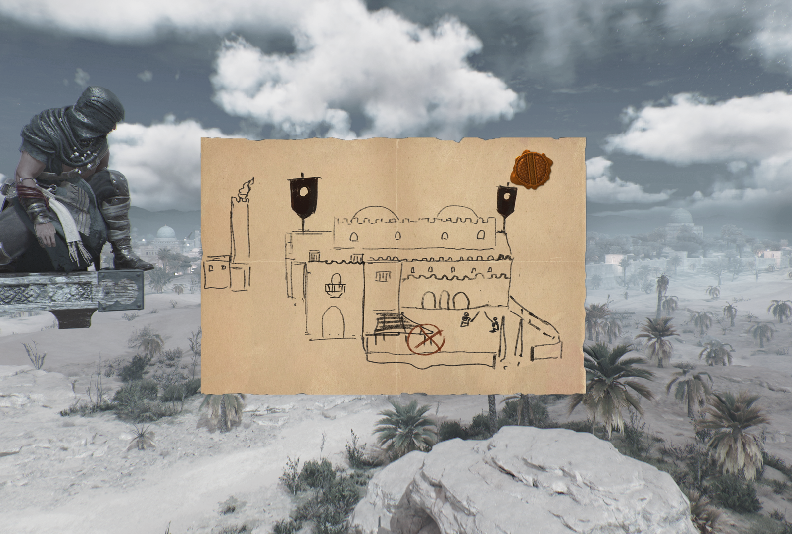 Just Rewards Enigma solution, location in AC Mirage