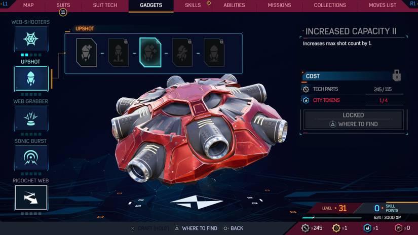 How to get Rare Tech Parts and City Tokens in Spider-Man 2