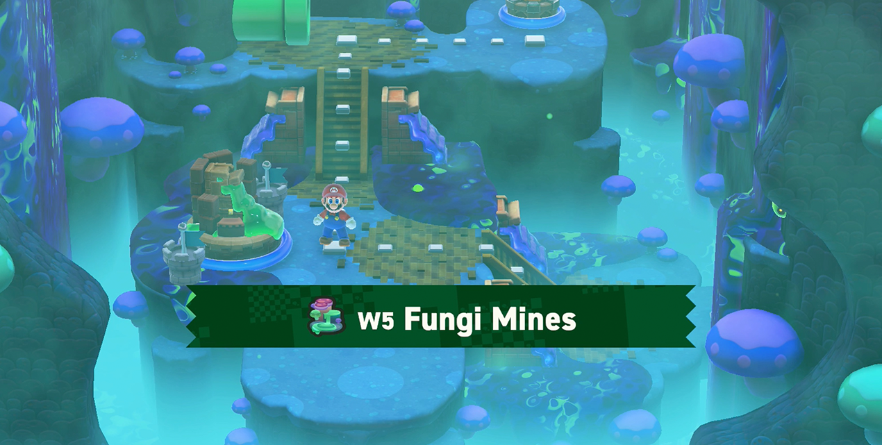 W5 Fungi Mines Wonder Seed locations in Super Mario Bros. Wonder