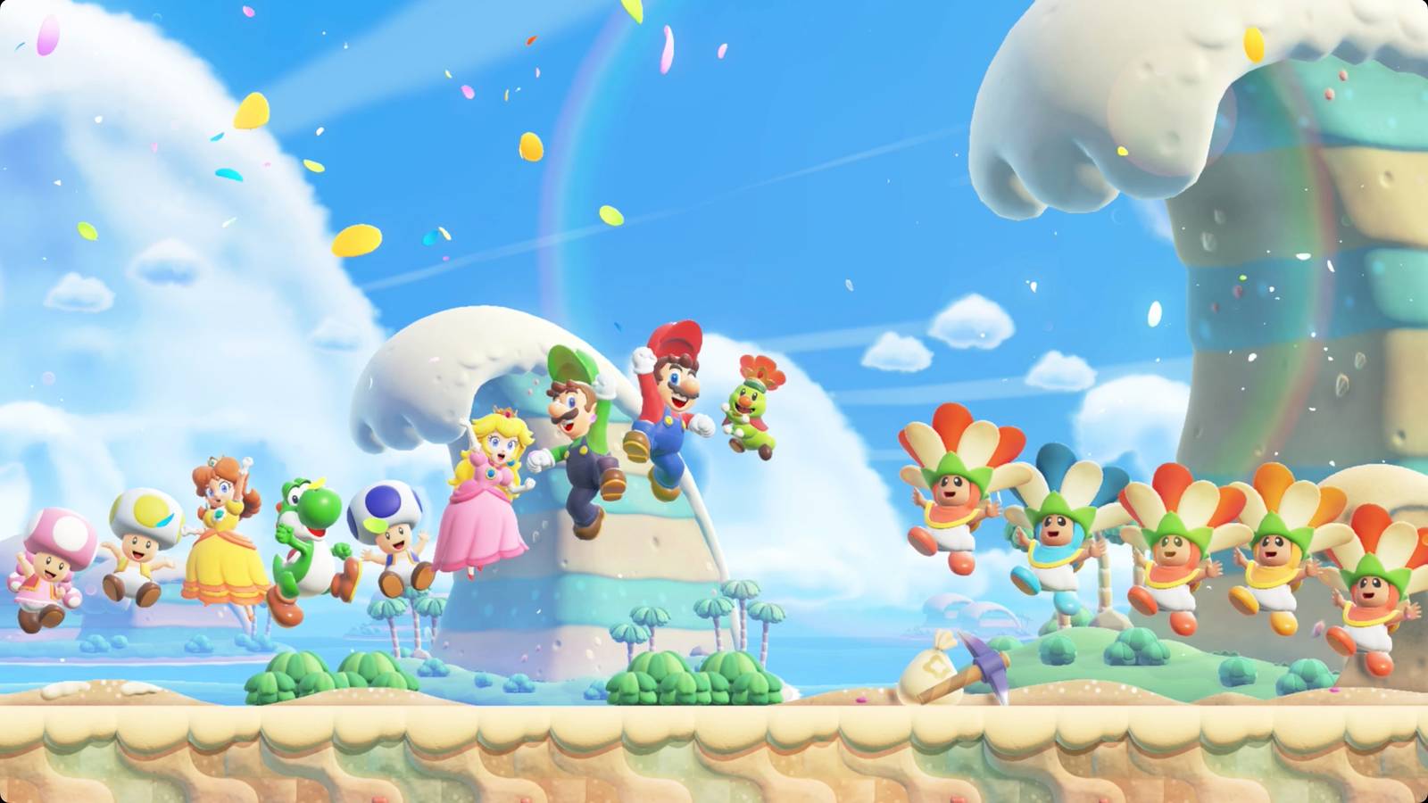 How long is Super Mario Bros. Wonder and how many levels are there?