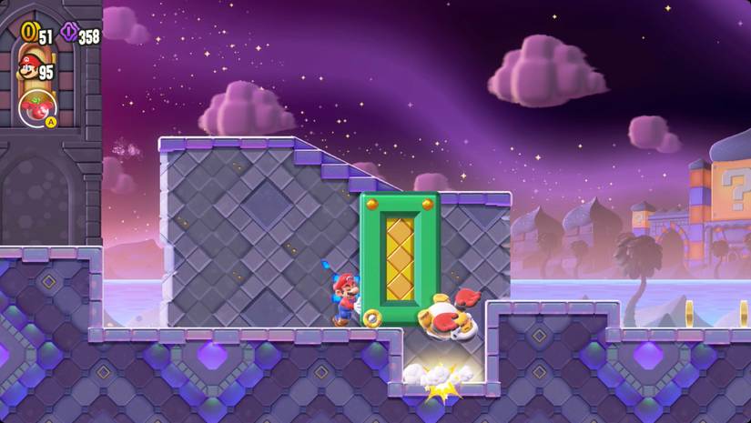 Secrets of Shova Mansion secret exit location in Super Mario Wonder