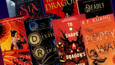 A collage image of book covers included in this post