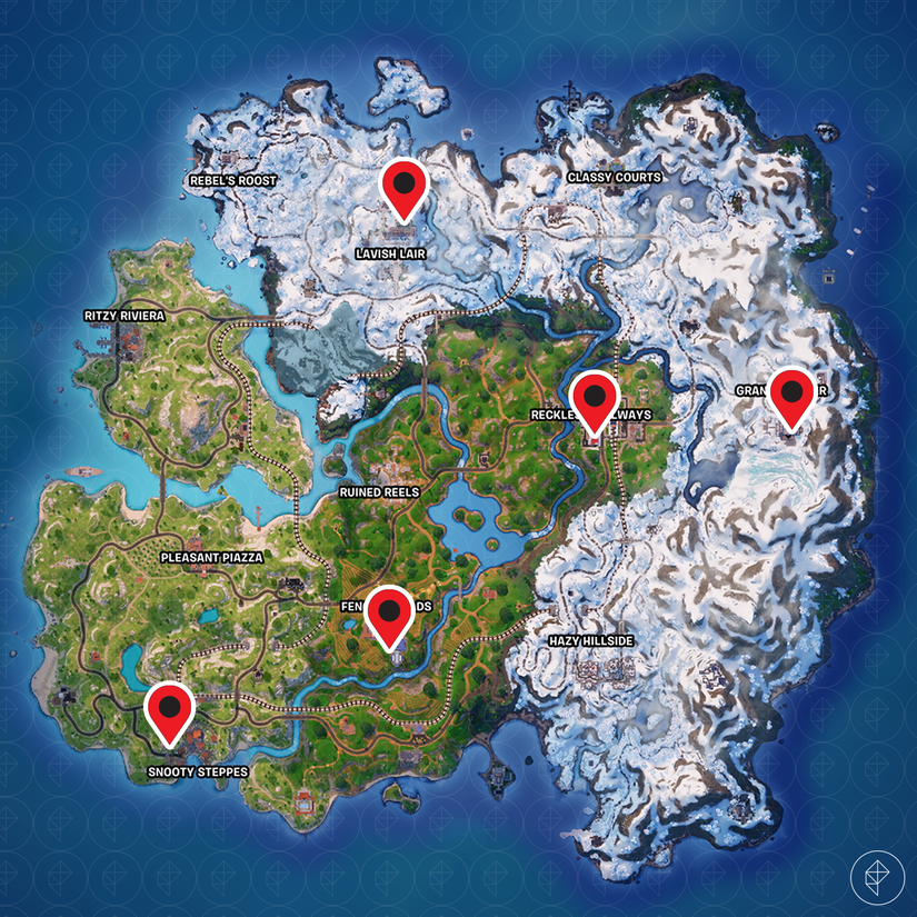 Fortnite Weapon Mod Bench locations
