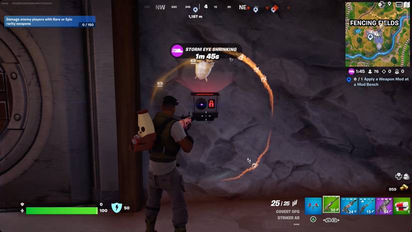 Fortnite Weapon Mod Bench locations