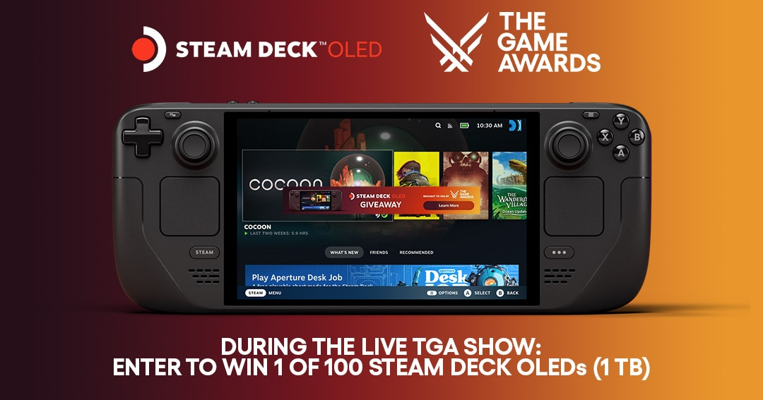 Win a Steam Deck OLED by watching The Game Awards
