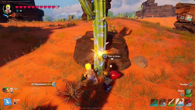 How to get flexwood in Lego Fortnite Odyssey