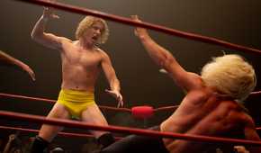 Harris Dickinson prepares to deliver a finishing move in The Iron Claw