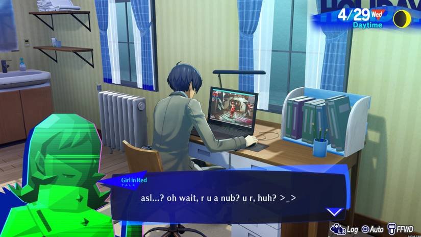 Girl in Red talks about the Hermit arcana Social Link in Persona 3 Reload.