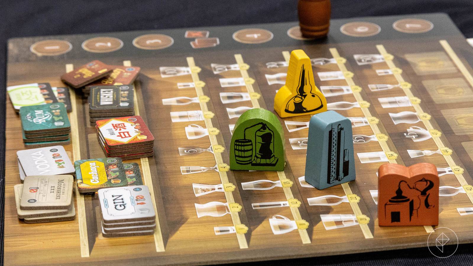 Distilled, a board game about booze, brings a big shot of strategy