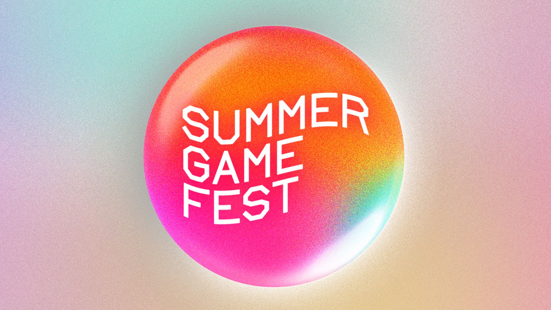 The logo for Summer Game Fest 2024, featuring the event’s name on a circle on a bright, summery background