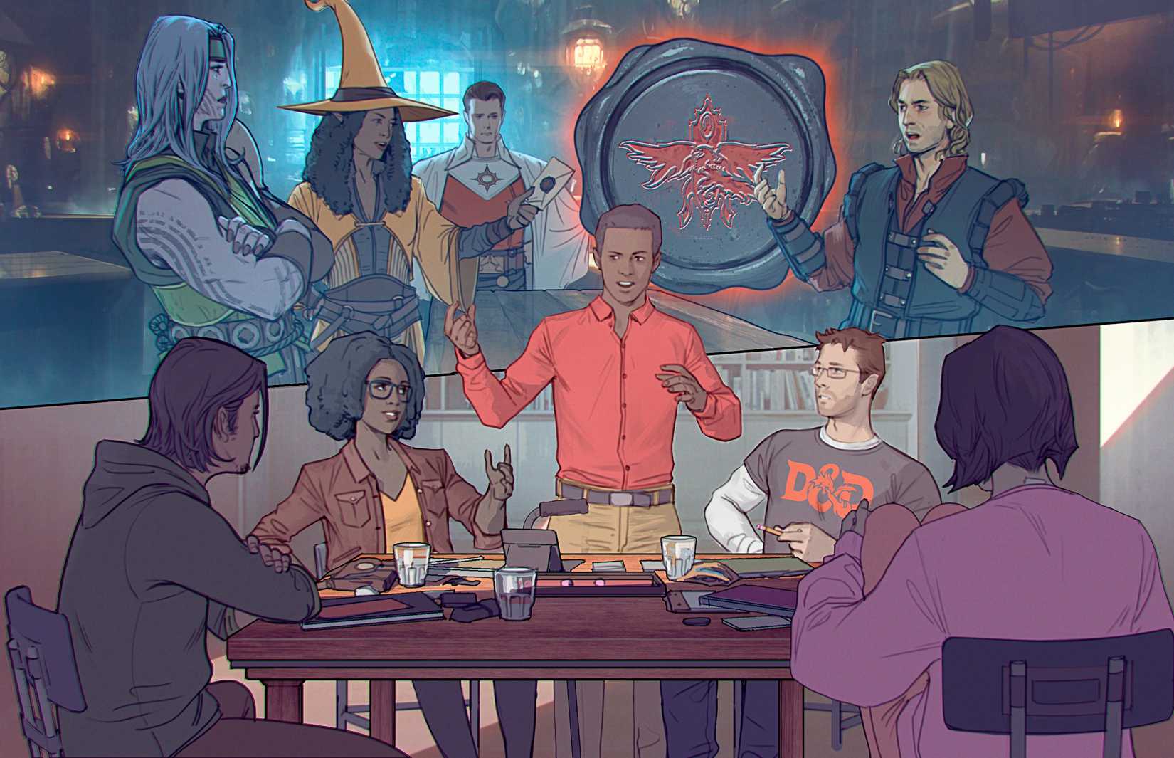 I almost lost a D&D player by forgetting a fundamental Dungeon Master rule Five role-players sit around a tabletop as their party of adventurers are imagined in the space above them in an illustration from the 2024 edition of the Dungeons & Dragons Player’s Handbook.