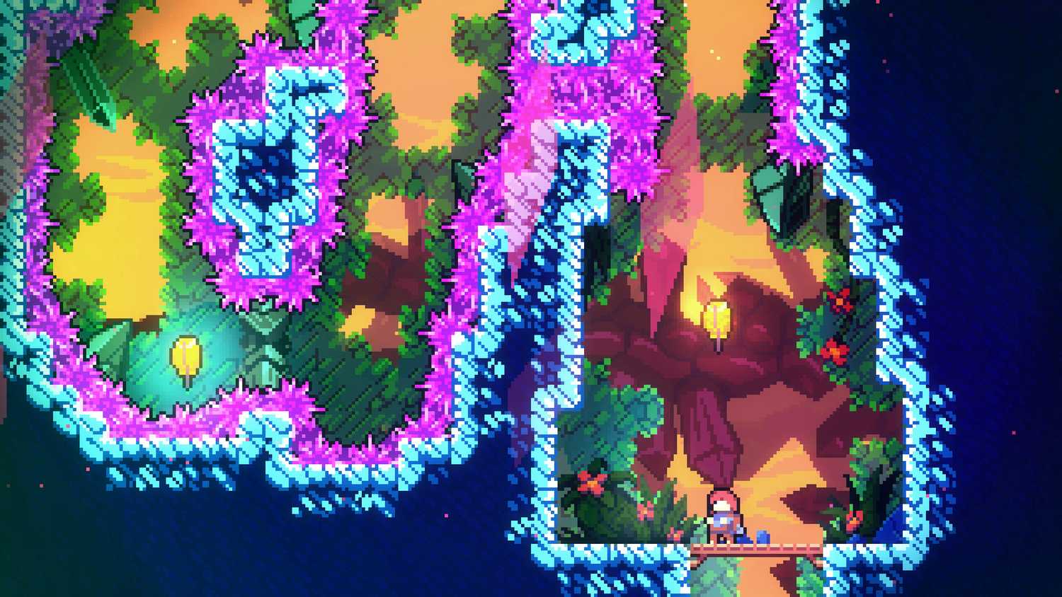 A screenshot from Celeste