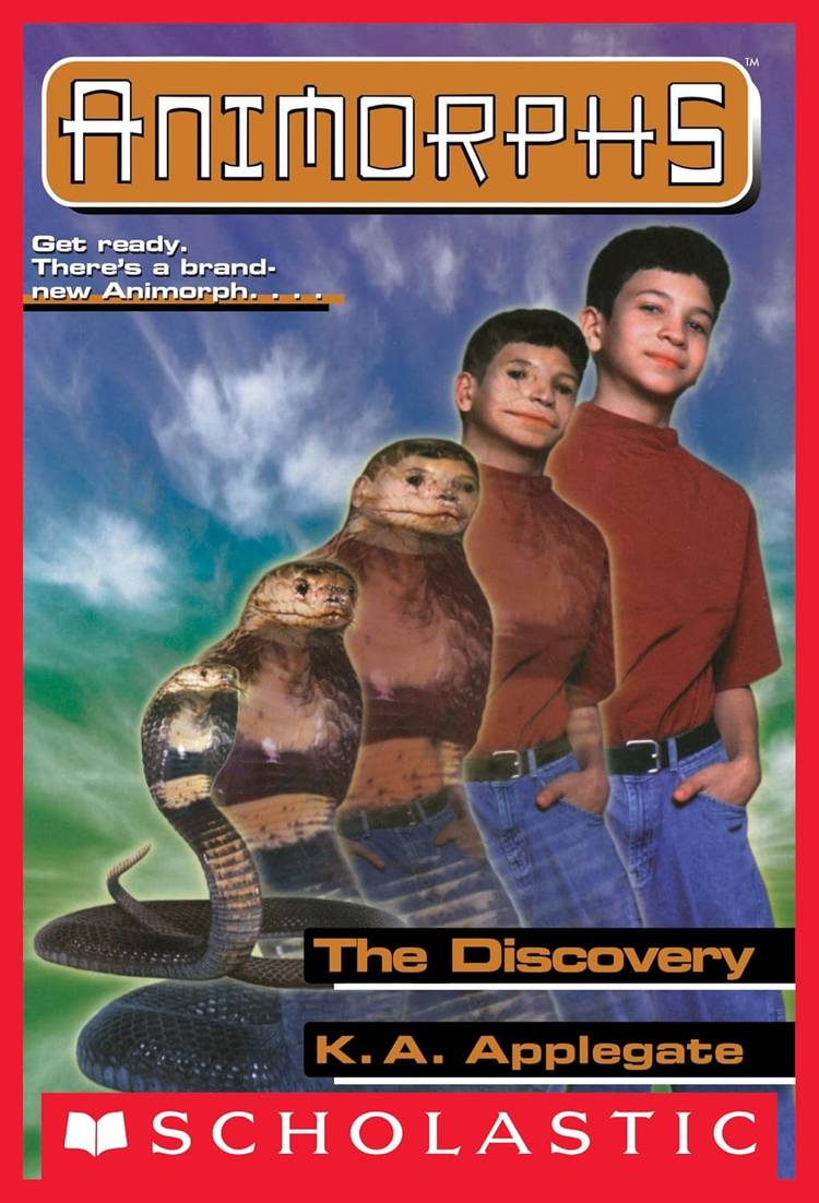 Ryan Coogler Revive Clássicos: The X-Files e Animorphs 11 The cover of Animorphs “The Discovery” which shows a person in a red shirt transforming into a cobra