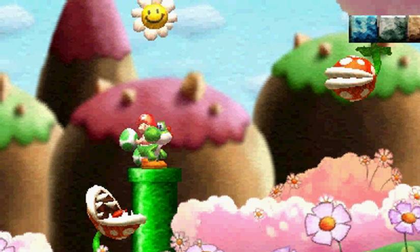 Yoshi's New Island has some things old, some things new, some gigantic bats