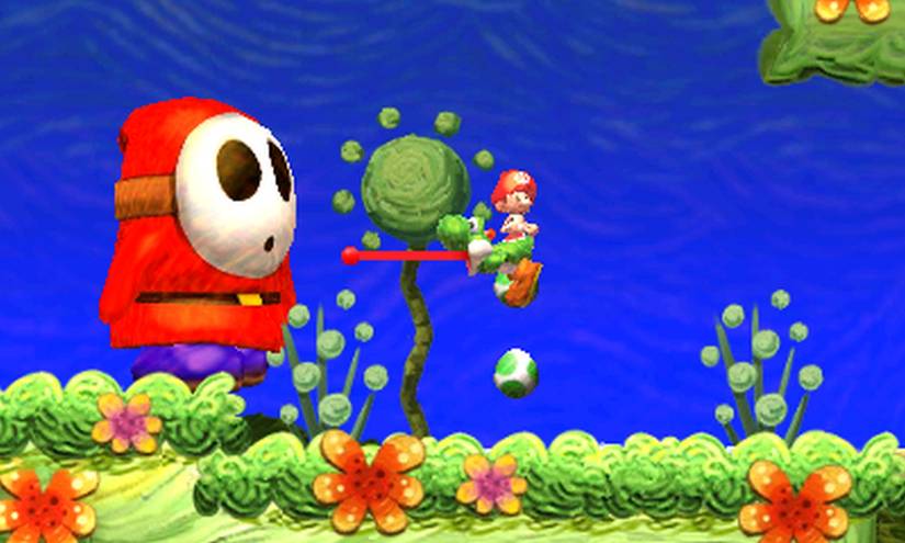 Yoshi's New Island has some things old, some things new, some gigantic bats