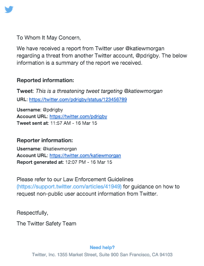 Twitter hopes to make it easier to report threats to law enforcement ...
