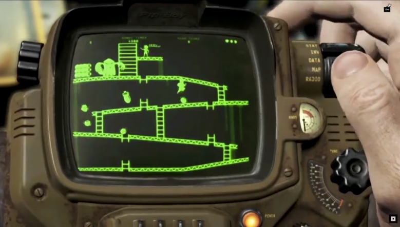 The Pip-Boy gives Fallout's world its own Donkey Kong, and lets