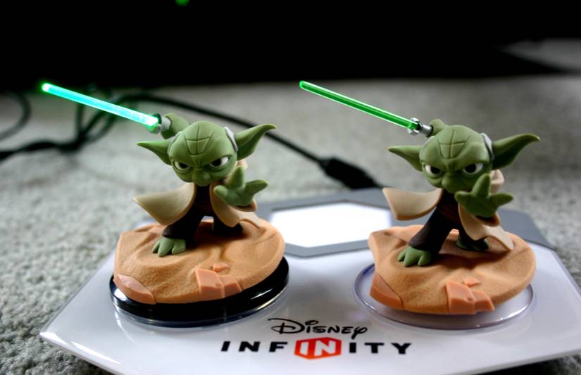Check out Disney Infinity's Star Wars light-up lightsabers
