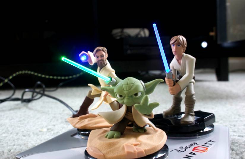 Check out Disney Infinity's Star Wars light-up lightsabers