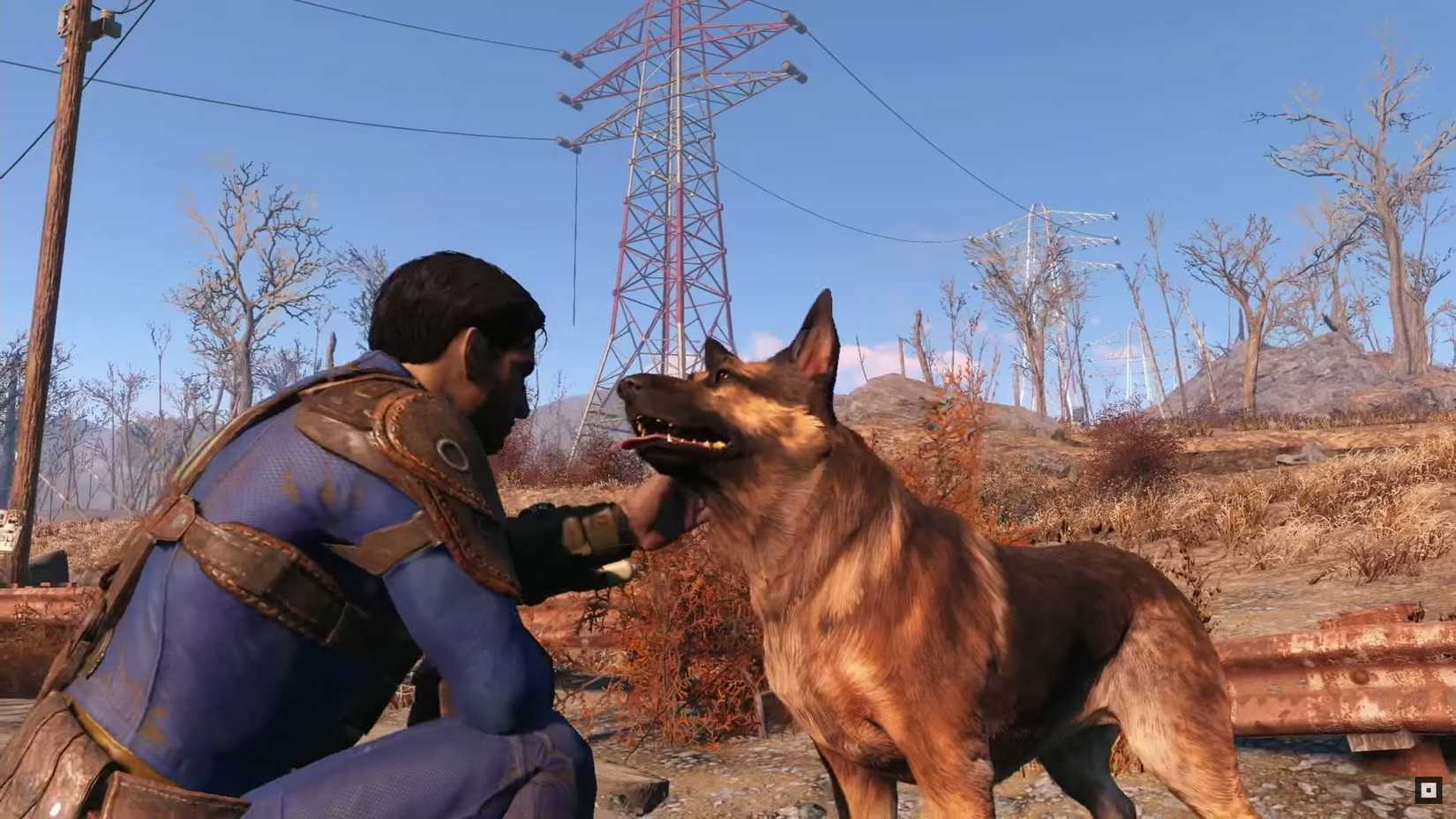 Dogmeat in Fallout 4.